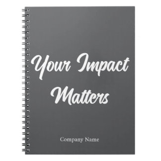 カスタマイズ可能な従業員感謝グッズ Your Impact Matters ノートブック