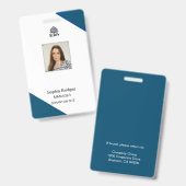 カスタマイズ可能な従業員IDカード バッジ (正面&裏面)