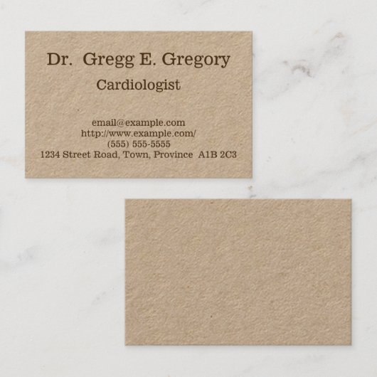 カスタマイズ可能な心臓学医の名刺 名刺 (正面/裏面)