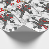 カスタマイズ可能な忍者パターン ラッピングペーパー (角)