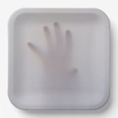 カスタマイズ可能な怖いハロウィーンプレート ペーパープレート (正面)