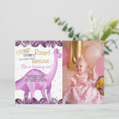 カスタマイズ可能な恐竜パーティの招待状 子供へ 招待状 (スタンド正面)