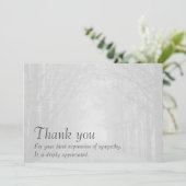 カスタマイズ可能な悔やみや弔慰のサンキューカードおよび封筒 サンキューカード (スタンド正面)