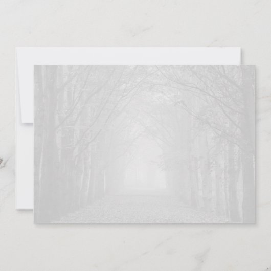 カスタマイズ可能な悔やみや弔慰のサンキューカードおよび封筒 サンキューカード (裏面)