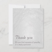 カスタマイズ可能な悔やみや弔慰のサンキューカード サンキューカード (正面)