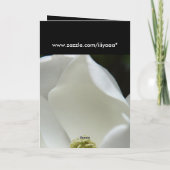 カスタマイズ可能な悔やみや弔慰カード。 カード (裏面)