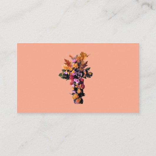 カスタマイズ可能な悔やみや弔慰 – フローリストカード エンクロージャーカード (裏面)