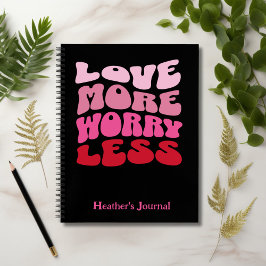 カスタマイズ可能な愛より心配なしレトロ波 ノートブック