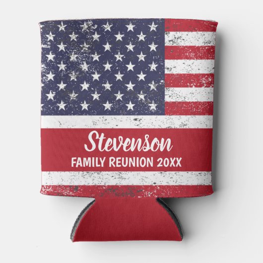 カスタマイズ可能な愛国家族懇親会クーラーボックス 缶クーラー (正面)