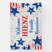 カスタマイズ可能な愛国家族懇親会 横断幕 (縦)