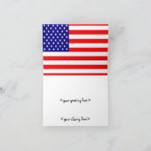 カスタマイズ可能な愛国犬 カード (内部)