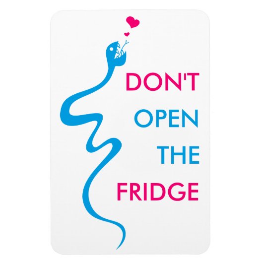 カスタマイズ可能な愛情のヘビダイエット動機づけ冷蔵庫 マグネット (縦)