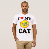 カスタマイズ可能な愛猫 Tシャツ (正面フル)