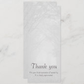 カスタマイズ可能な感謝してい悔やみや弔慰縦型フォトカード 招待状 (正面/裏面)