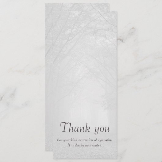 カスタマイズ可能な感謝してい悔やみや弔慰縦型フォトカード 招待状 (正面/裏面)