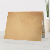 カスタマイズ可能な感謝祭の折りたたみ式グリーティングカード カード (裏面)