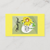 カスタマイズ可能な感謝 – フローリストカード エンクロージャーカード (裏面)