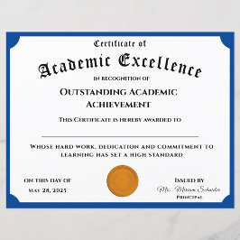 カスタマイズ可能な成績証明書