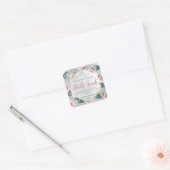 カスタマイズ可能な手作りヴィンテージバスソークラベル スクエアシール (封筒)