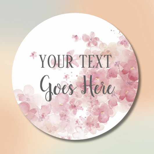 カスタマイズ可能な手作り製品フローラリース ラウンドシール