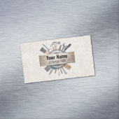 カスタマイズ可能な手利業者ツールのテクスチャ マグネット名刺 (インサイチュ)