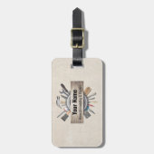 カスタマイズ可能な手利業者ツールのテクスチャ ラゲッジタグ (正面縦)