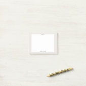 カスタマイズ可能な手書きフォント名入りギフト ポストイット (デスク上)
