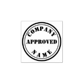 カスタマイズ可能な承認ゴムスタンプ – 円形 ラバースタンプ (インプリント)