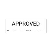 カスタマイズ可能な承認日 セルフインキングスタンプ (デザイン)