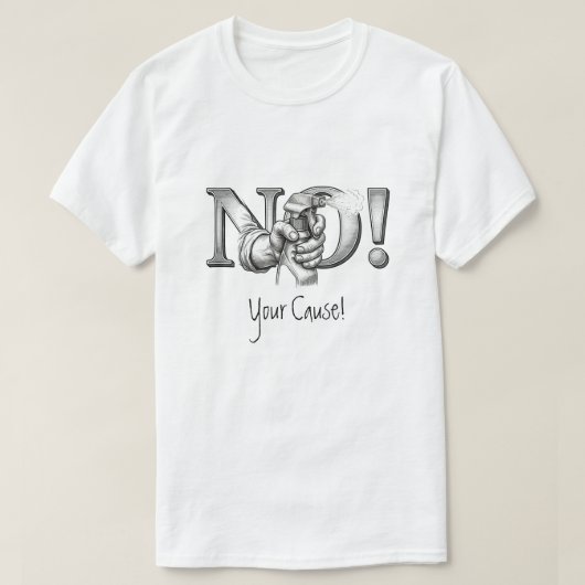 カスタマイズ可能な抗議Tシャツ Tシャツ (デザイン正面)