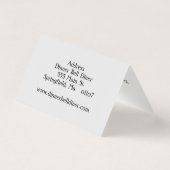 カスタマイズ可能な折られた名刺 名刺 (裏面)