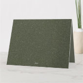 カスタマイズ可能な折り曲げサンキューカード- Moss Noise サンキューカード (裏面)