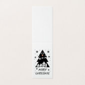 カスタマイズ可能な折り畳みクリスマスグリーティングカード (外部フラット)