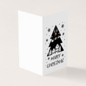 カスタマイズ可能な折り畳みクリスマスグリーティングカード (外部)