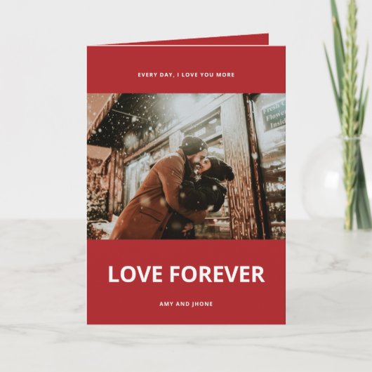 カスタマイズ可能な折り畳み写真ホリデーカード シーズンカード (正面)