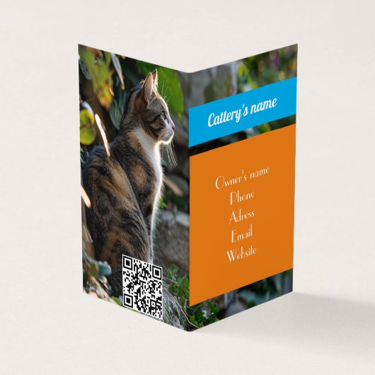 カスタマイズ可能な折り畳み式家具用名刺 名刺 (外部)