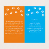 カスタマイズ可能な折り畳み式家具用名刺 名刺 (内部フラット)