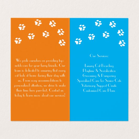 カスタマイズ可能な折り畳み式家具用名刺 名刺 (内部フラット)