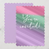 カスタマイズ可能な招待カード 招待状 (正面/裏面)