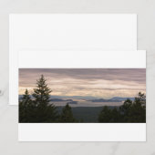カスタマイズ可能な招待状: San Juan Islands Pano 招待状 (正面/裏面)