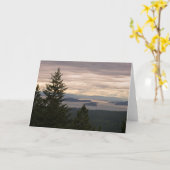 カスタマイズ可能な挨拶状: サンファン島Pano カード (黄色い花)