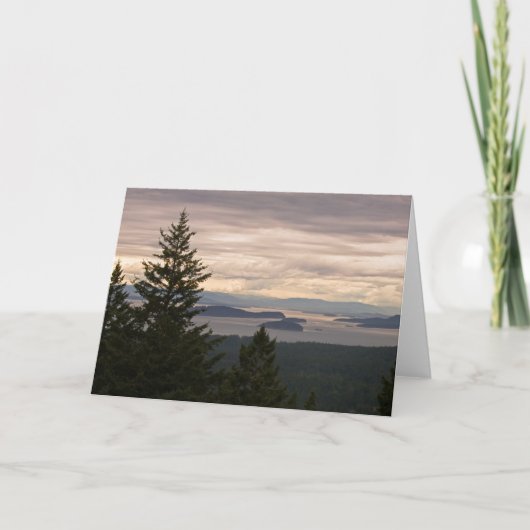 カスタマイズ可能な挨拶状: サンファン島Pano カード (正面)