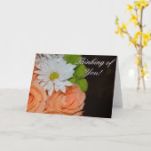 カスタマイズ可能な挨拶 カード (黄色い花)