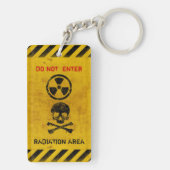 カスタマイズ可能な放射線ハザード徴候 キーホルダー (裏面)