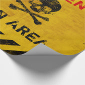 カスタマイズ可能な放射線ハザード徴候 ラッピングペーパー (角)