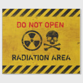 カスタマイズ可能な放射線ハザード徴候 ラッピングペーパー (フラット)