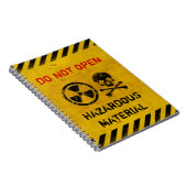 カスタマイズ可能な放射警告領域 ノートブック (右側)