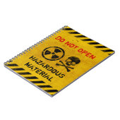 カスタマイズ可能な放射警告領域 ノートブック (左側)