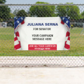 カスタマイズ可能な政治キャンペーン アメリカ国旗 横断幕 (インサイチュ)