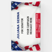 カスタマイズ可能な政治キャンペーン アメリカ国旗 横断幕 (縦)